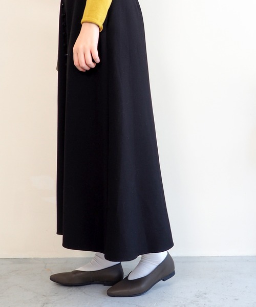「ENあしながおじさん」 フラットパンプス 24cm ブラック レディース_画像9