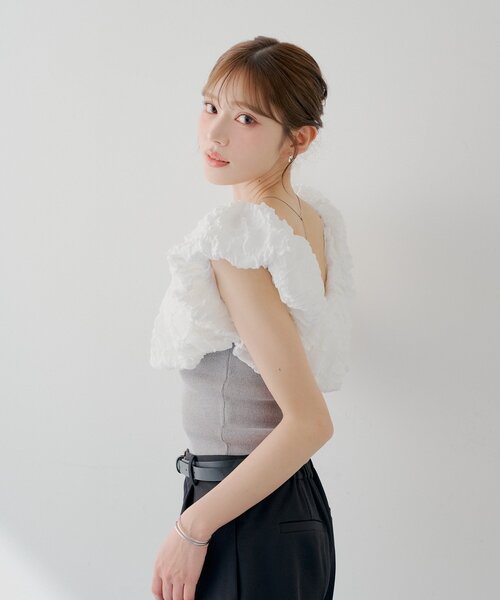 Chico（チコ） ニット セーター 「SALON by Chico」ジャガード