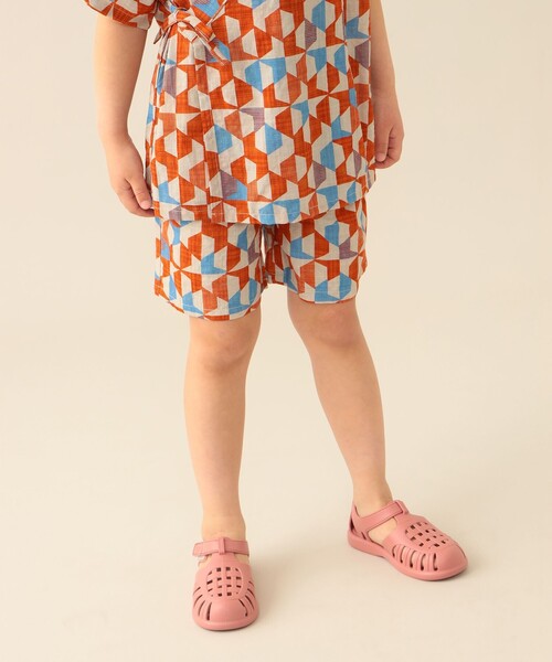 BEAMS mini（ビームス ミニ） 浴衣 幾何学柄 甚平 2026SS （90〜130cm