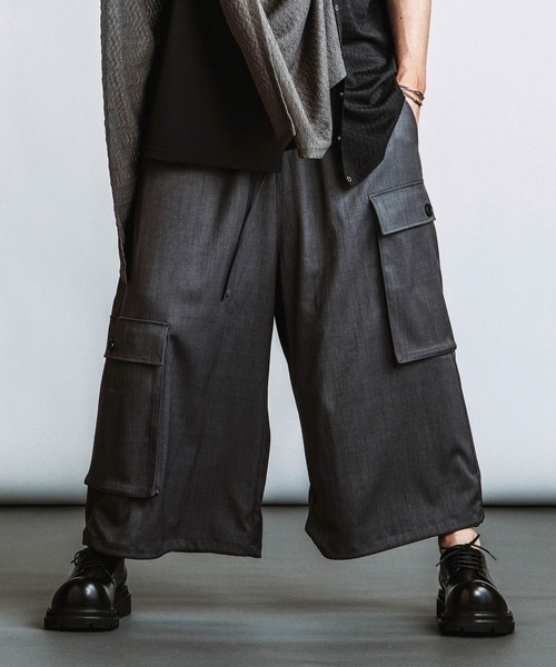 NO ID.（ノーアイディー） ワイドパンツ カーゴパンツ 「NO ID.」Baggy