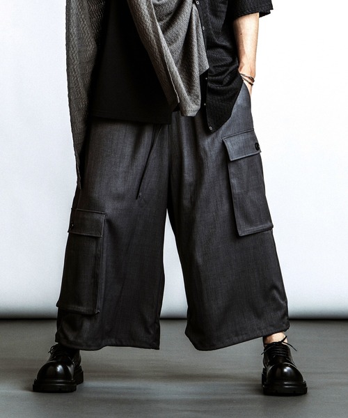 NO ID.（ノーアイディー） ワイドパンツ カーゴパンツ 「NO ID.」Baggy