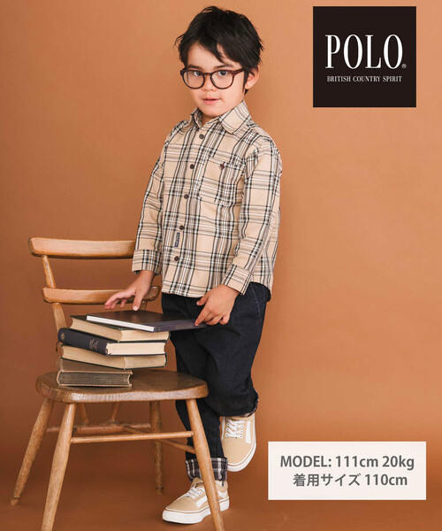 「SLAP SLIP」 「KIDS」長袖シャツ 120cm ベージュ系その他 キッズ_画像3