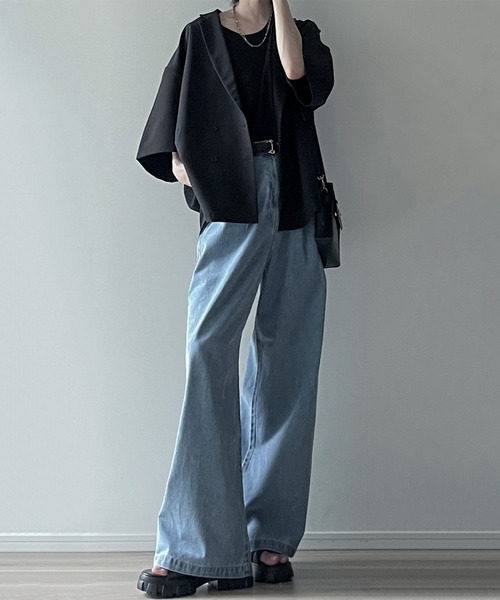 「cussil」 スラックス M ブルー メンズ_画像6