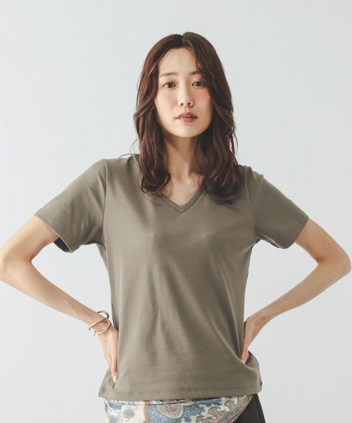 tシャツ 半袖 Fffit エフィット/汗染み軽減Vネック/665855 レディース | GLOBAL WORK | 03