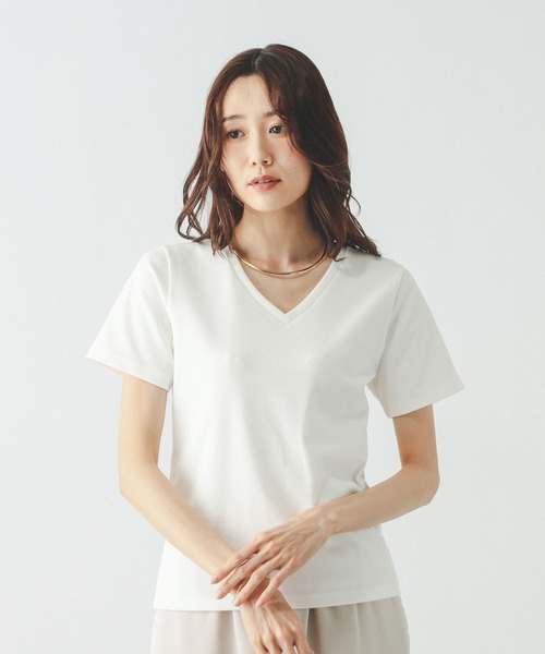tシャツ 半袖 Fffit エフィット/汗染み軽減Vネック/665855 レディース | GLOBAL WORK | 08
