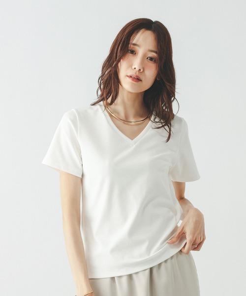tシャツ 半袖 Fffit エフィット/汗染み軽減Vネック/665855 レディース | GLOBAL WORK | 09