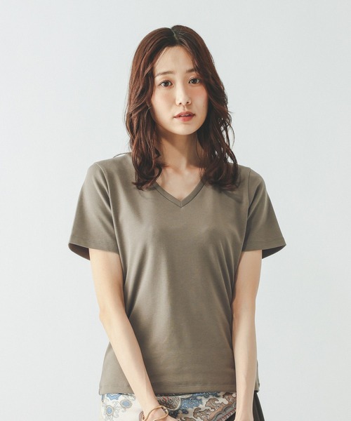 tシャツ 半袖 Fffit エフィット/汗染み軽減Vネック/665855 レディース | GLOBAL WORK | 17