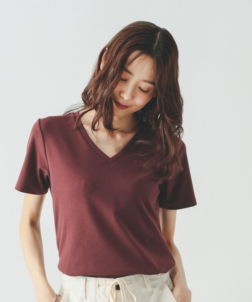 tシャツ 半袖 Fffit エフィット/汗染み軽減Vネック/665855 レディース | GLOBAL WORK | 20