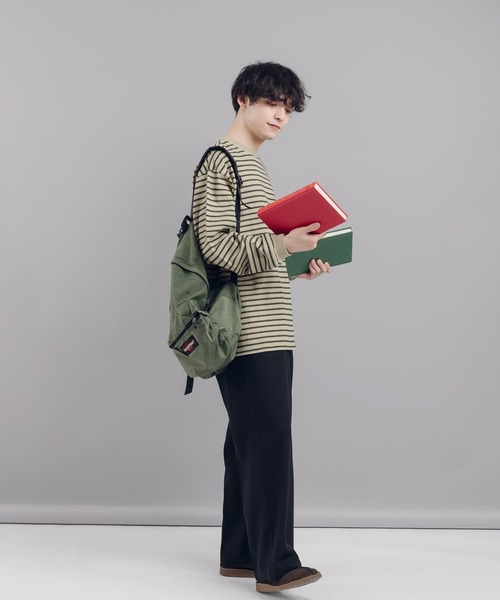 「MUHET」 チノパンツ MEDIUM ネイビー レディース_画像4