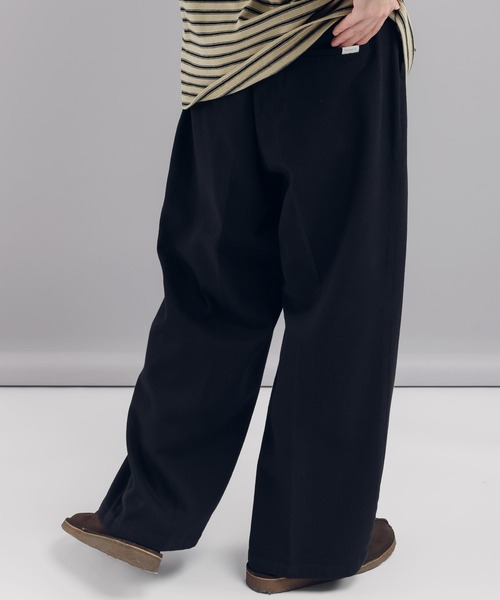 「MUHET」 チノパンツ MEDIUM ネイビー レディース_画像6