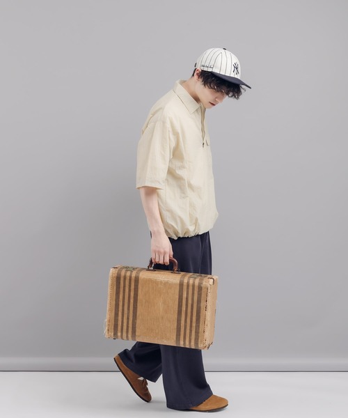 「MUHET」 チノパンツ MEDIUM ネイビー レディース_画像8