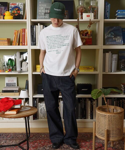 「FFEIN」 半袖Tシャツ SMALL アッシュグレー メンズ_画像6