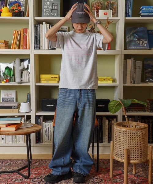 「FFEIN」 半袖Tシャツ SMALL アッシュグレー メンズ_画像8