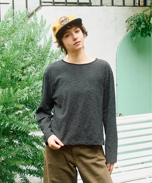 Zooodle tシャツ Border Long Sleeve T-Shirt - ボーダーロンT