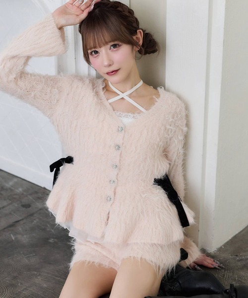【愛され名品】ペプラムブラウスセットニット one after another NICE CLAUP ニット セーター 「Premium order