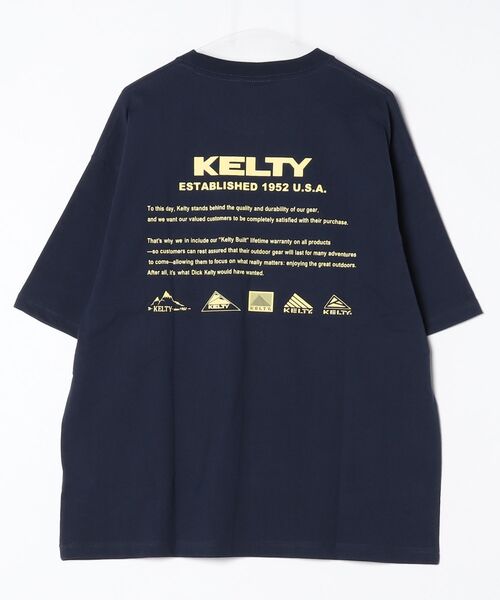 「KELTY」 半袖Tシャツ X-LARGE カーキ メンズ_画像2