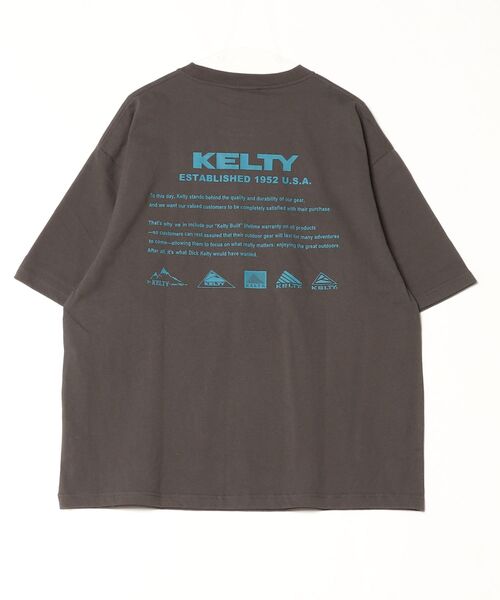 「KELTY」 半袖Tシャツ X-LARGE カーキ メンズ_画像4