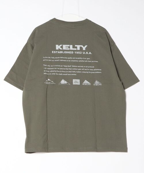「KELTY」 半袖Tシャツ X-LARGE カーキ メンズ_画像6