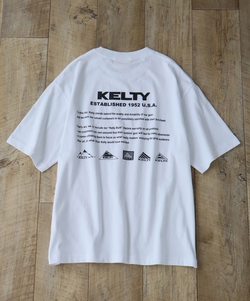 「KELTY」 半袖Tシャツ X-LARGE カーキ メンズ_画像9