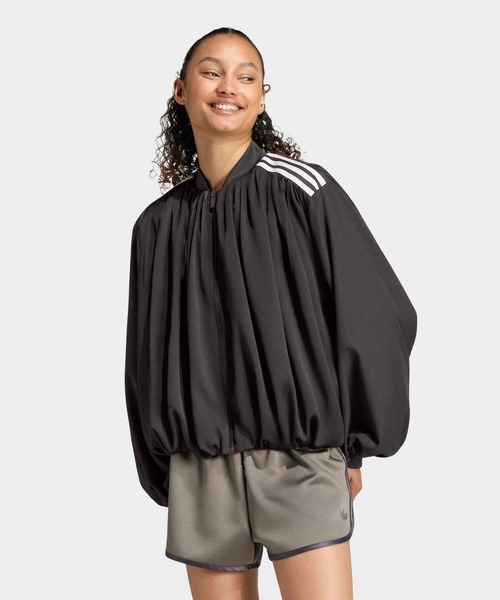 adidas（アディダス） ジャージ サテン プリーツ トラックトップ