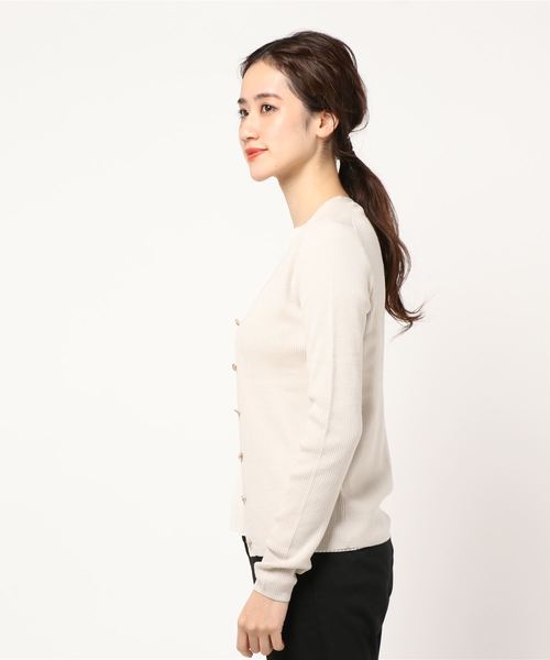 ニットカーディガン 半袖 イエナ IENA（イエナ） ニットカーディガン - オレンジ レディース : ZOZOTOWN