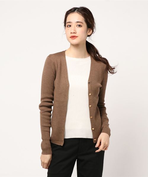 IENA（イエナ） ニット 2x1リブVネックカーディガン◇ : ZOZOTOWN