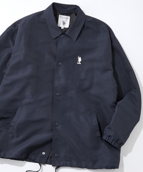 ジャケット ブルゾン U.S. POLO ASSN. /ユーエスポロアッスン 別注 ワンポイント刺繍ロゴ ビッグシルエット コーチジャケット|ZOZOTOWN |02