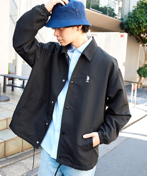 ジャケット ブルゾン U.S. POLO ASSN. /ユーエスポロアッスン 別注 ワンポイント刺繍ロゴ ビッグシルエット コーチジャケット|ZOZOTOWN |03