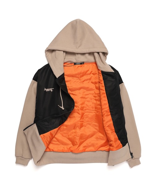 LIBERE ma1 ma-1 リベーレ / MA-1 MK3 ZIP-UP HOODIE ビッグ