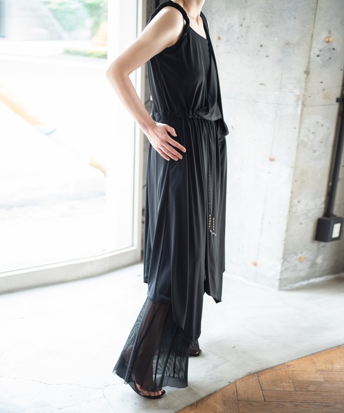 WASHABLE SMOOTH DRAPED DRESS