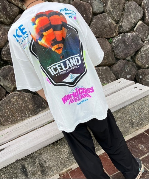 tシャツ Tシャツ メンズ 韓国 ファッション ストリート ブランド ICE LAND PRINT TEE メンズ レディース ユニセックス｜zozo｜11