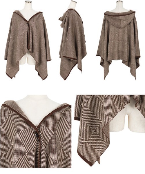 KOBE LETTUCE（神戸レタス） ポンチョ フーディニットポンチョコーディ