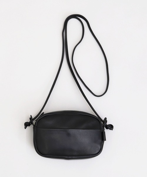 COOCO ショルダーバッグ バッグ シープレザーラウンド型ミニ