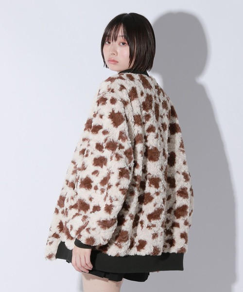 希少 Anui フェイクレザー リバーシブル ボア ブルゾン R2 Anui ブルゾン アウター 「UNISEX/2サイズ展開」リバーシブル