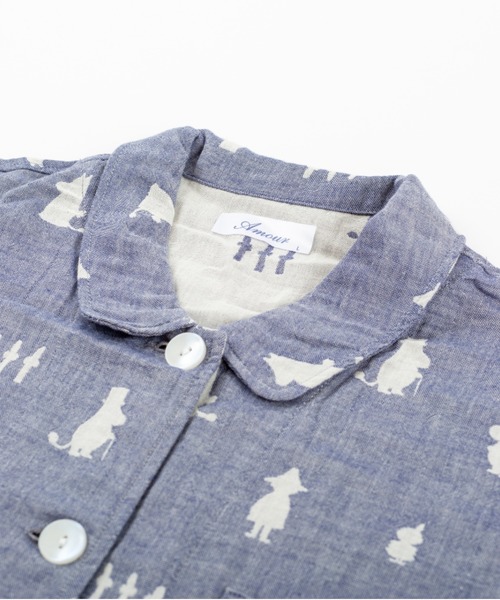 MOOMIN（ムーミン） パジャマ ルームウェア 二重ガーゼジャガード