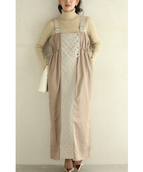 【Massimo dutti】バイカラーサイドカットワンピース ≪通常販売≫bicolor classical dot onepiece（バイカラー