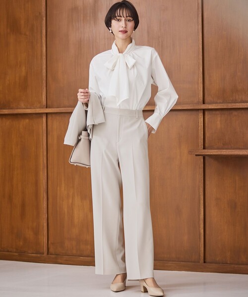 23区（ニジュウサンク） パンツ トリアセダブルジョーゼット フル