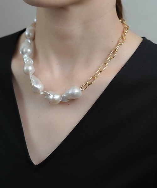 ネックレス 「ISOLATION / アイソレーション」 Baroque Pearl Chain 