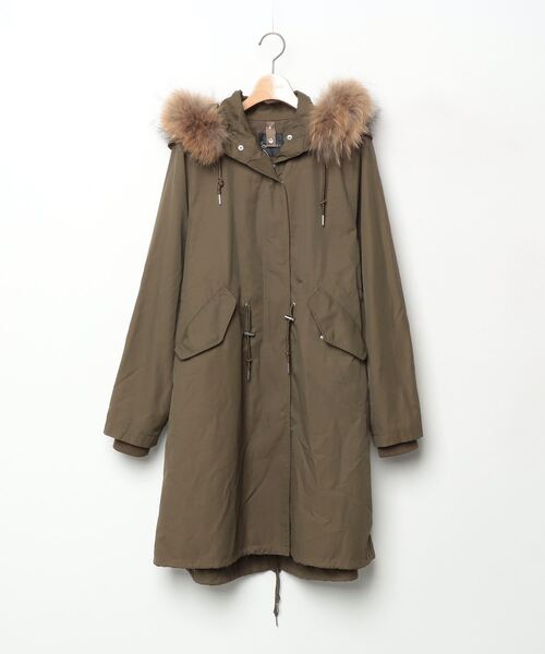 URBAN RESEARCH ROSSO」 モッズコート FREE カーキ レディース 