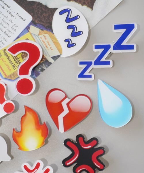 Port（ポート） ヘアクリップ おもしろ 表情 ヘアクリップ 10個セット