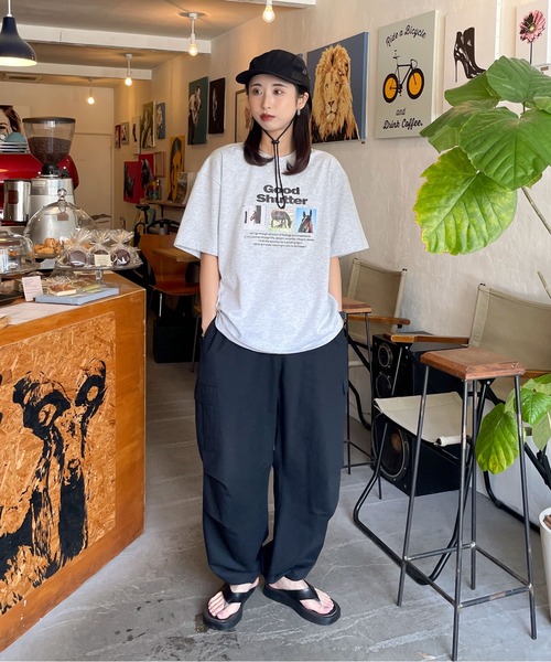 新品未使用 Harikae フォトプリントカットソー Honeys tシャツ 「UVカット」フォトプリントTシャツ
