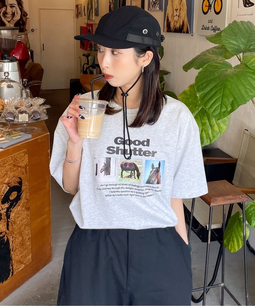 tシャツ アソートフォトプリントTシャツ レディース : ZOZOTOWN