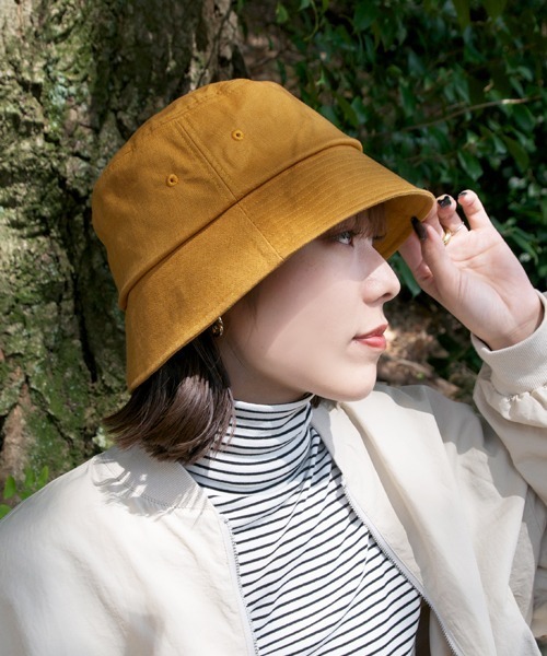 polcadot（ポルカドット） 帽子 ハット LINEN RAYON BUCKET HAT/リネン