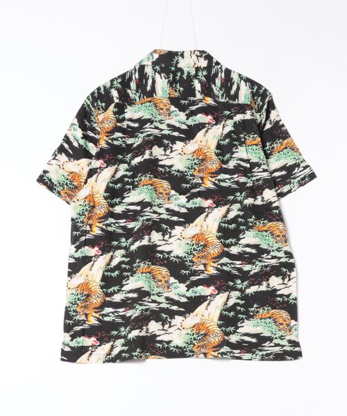 ブラウス シャツ HOUSTON/ヒューストン 41106 ALOHA SHIRT (虎) / アロハシャツ/ HS411 レディース メンズ HOUSTON ブラウス シャツ HOUSTON/ヒューストン 41106 ALOHA