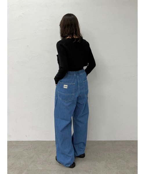 ワイドパンツ ジーンズ デニム デニムパンツ レディースの画像
