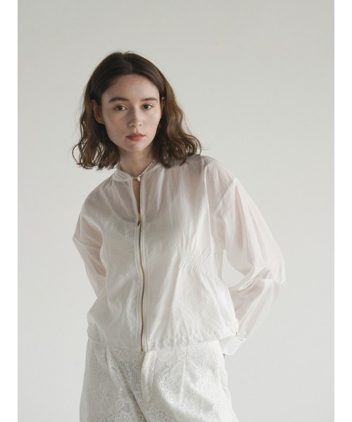 FIKA.（フィーカ） ブルゾン アウター Gather sheer blouson