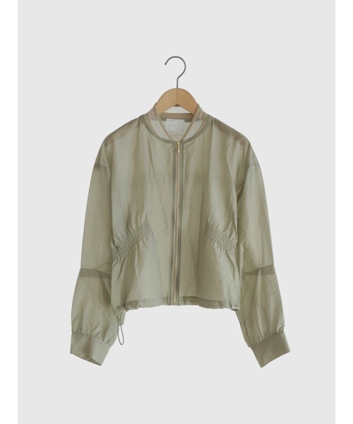 FIKA.（フィーカ） ブルゾン アウター Gather sheer blouson