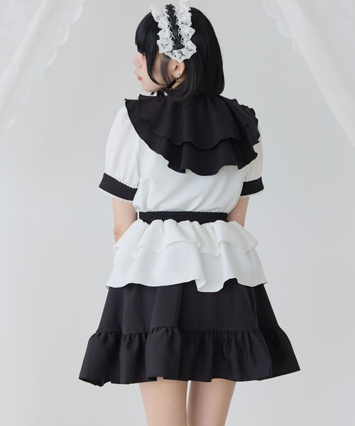 美品後ろボタンペプラムスカート36 DearMyLove スカート 夏 ハートボタンペプラムスカート : ZOZOTOWN