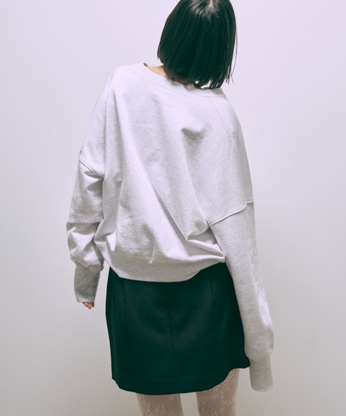 トレーナー スウェット 「Set Up」Key Neck Sweat Pullover レディース EN NEUME トレーナー スウェット 「Set Up」Key Neck Sweat