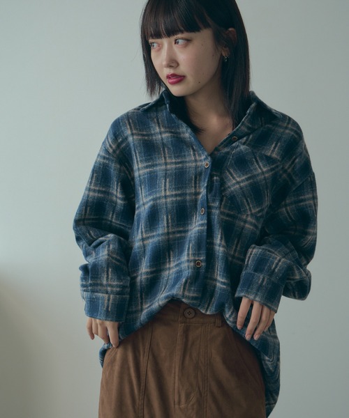 BLANK（ブランク） ブラウス シャツ Flannel Check Shirt / ネル